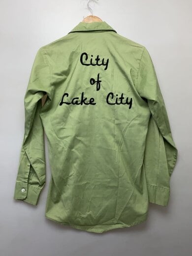 商品画像：長袖シャツ/14.5/コットン/GRN 2