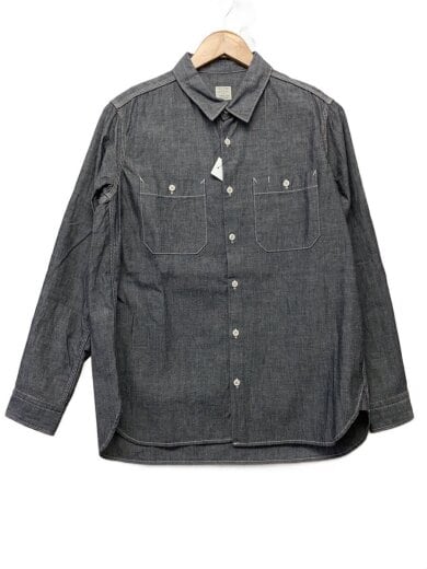 商品画像：長袖シャツ/34/コットン/BLK/201BK-225 1