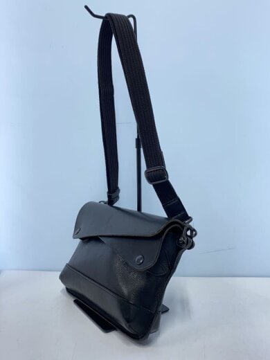 商品画像：DOUBLE FLAPS/ショルダーバッグ/レザー/BLK/内側スレ有// 2