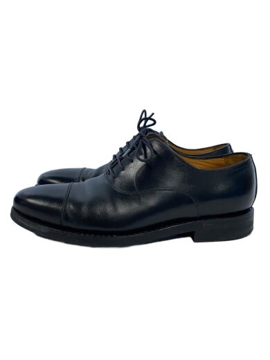 商品画像：内羽根/ストレートチップ/ドレスシューズ/UK6/BLK/レザー/履きジワ・若干ソール減有// 1