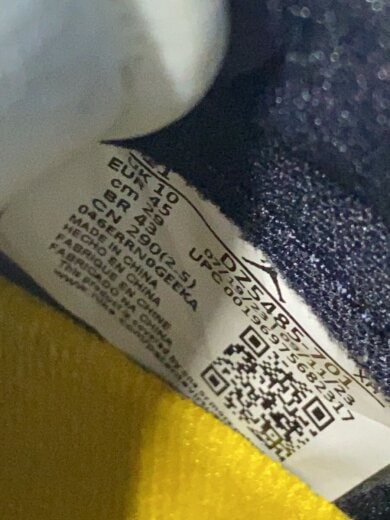 商品画像：AIR JORDAN 1 RETRO HIGH OG_エアジョーダン 1 レトロ ハイ/29cm/YLW/レザー 5