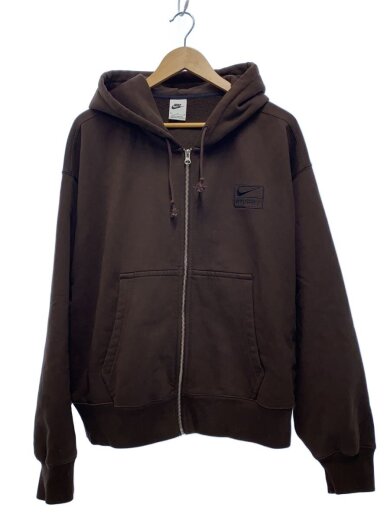 商品画像：STONE WASHED FLEECE ZIP HOODIE/M/コットン/FJ9175-261/右袖シミ有 1