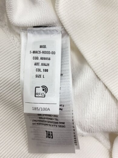 商品画像：スウェット/L/コットン/WHT/01AJH 4