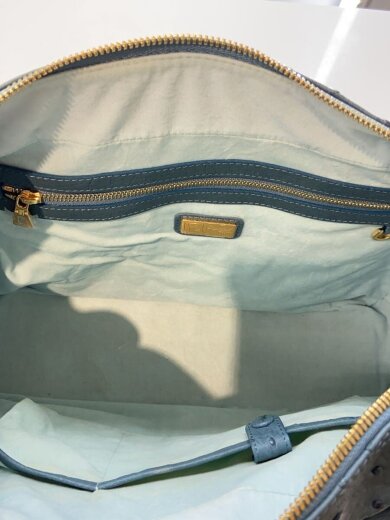 商品画像：JRA/crystal reptiles/ハンドバッグ/レザー/BLU 6