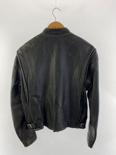 商品画像：シングルライダースジャケット/40/牛革/BLK 2