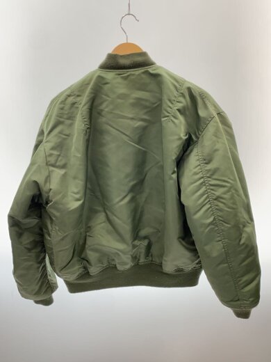 商品画像：フライトジャケット/S/ナイロン/GRN/無地/0615-00-573-8335/袖やフロント汚れ 2