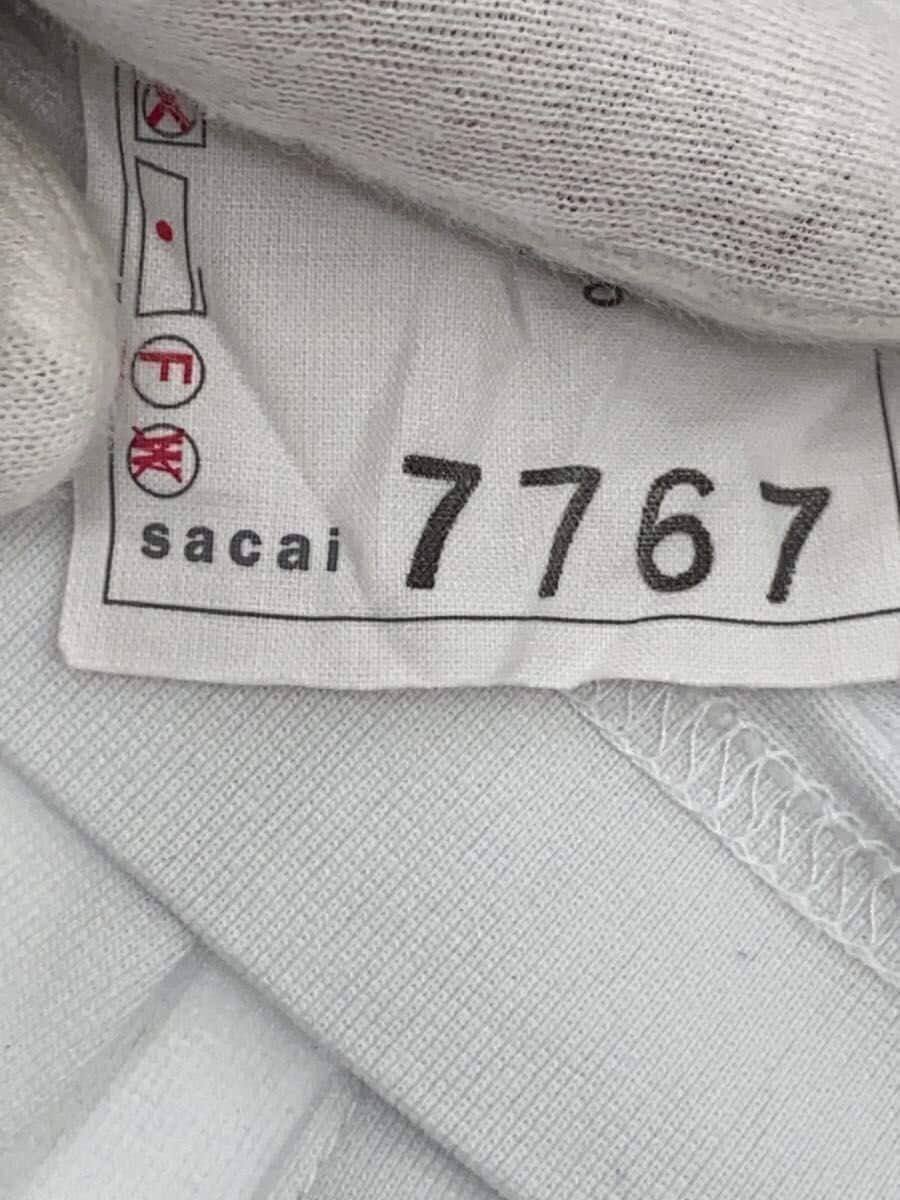 sacai / トップス/4/コットン/WHT/25-07767/25ss/Poplin x Jersey T-Shirt