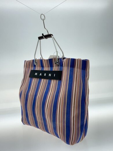 商品画像：トートバッグ/--/BLU/ストライプ/ほつれ有/汚れ有 2