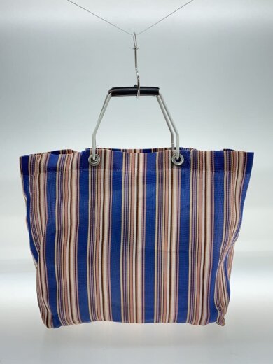 商品画像：トートバッグ/--/BLU/ストライプ/ほつれ有/汚れ有 3