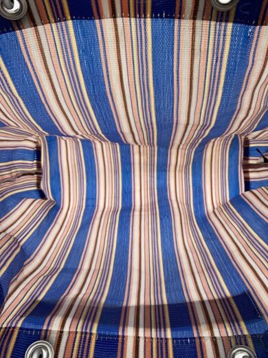 商品画像：トートバッグ/--/BLU/ストライプ/ほつれ有/汚れ有 6