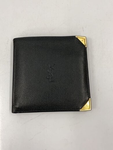 商品画像：2つ折り財布/レザー/BLK 2