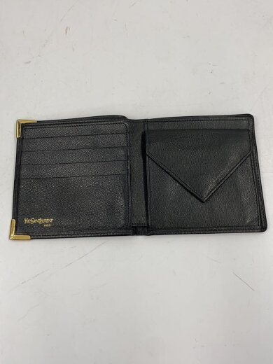 商品画像：2つ折り財布/レザー/BLK 4