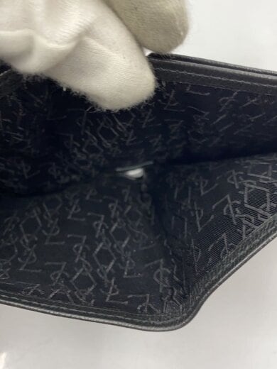 商品画像：2つ折り財布/レザー/BLK 5