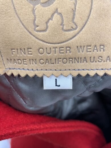 商品画像：90s/USA製/スタジャン/L/ウール/RED 4