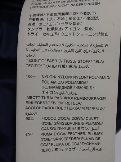 商品画像：ダウンジャケット/2/ナイロン/BLK/無地/LTA19A4694// 5