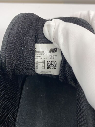 商品画像：ローカットスニーカー/28cm/BLK/U990BB6 5