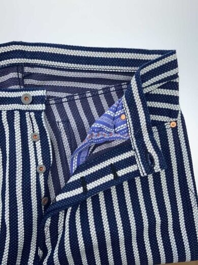 商品画像：13oz 刺子/ボトム/38/コットン/IDG/ストライプ/112412AL034// 3