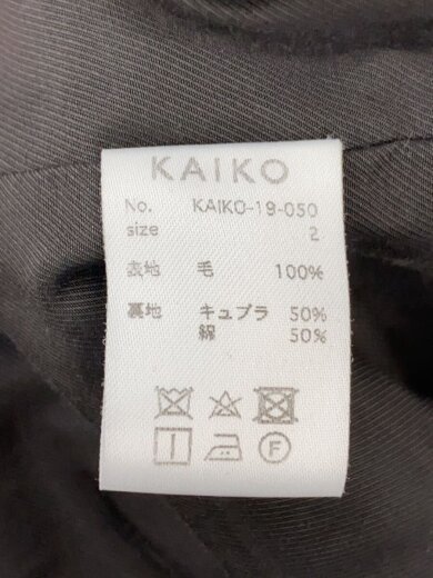 商品画像：ステンカラーコート/--/ウール/BLK/無地/KAIKO-19-050 5