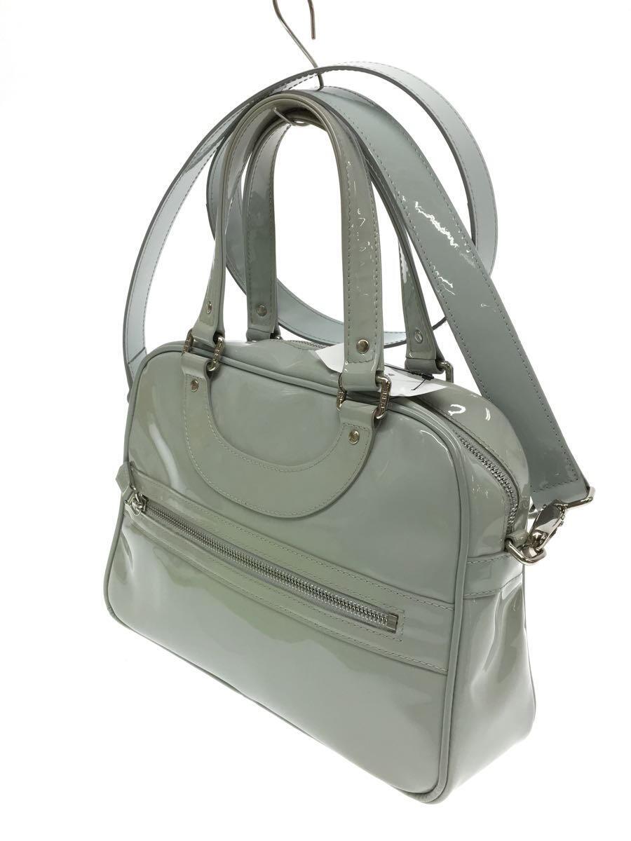 Jacques Le Corre × John Derian leather Lisbon 2-Way Shoulder Bag Handbag Light blue