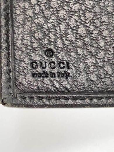 画像：GUCCI3つ折り財布/レザー/BLK/無地/レディース/131848・0416/使用感有3