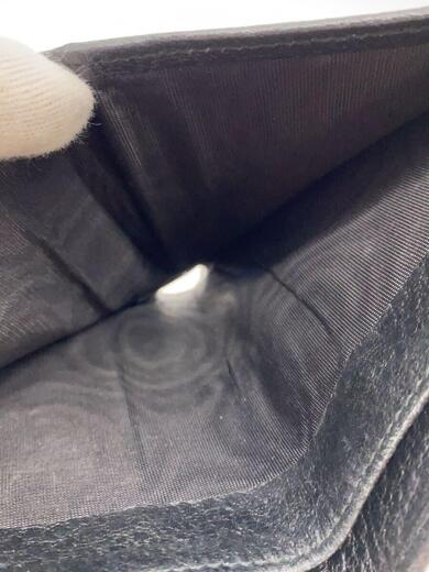 画像：GUCCI3つ折り財布/レザー/BLK/無地/レディース/131848・0416/使用感有6