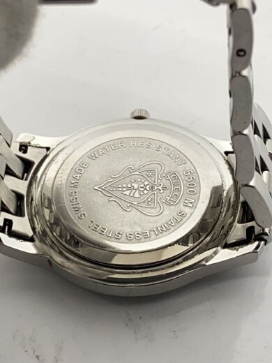 商品画像：クォーツ腕時計/アナログ/ステンレス/BLK/SLV/5500/キズ有 3