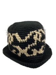 ニットバケットハット/--/アクリル/BLK/メンズ