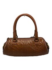 メッシュレザー/ハンドバッグ/レザー/BRW