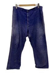 50s-/針シンチ/ストレートパンツ/52/コットン/IDG/無地