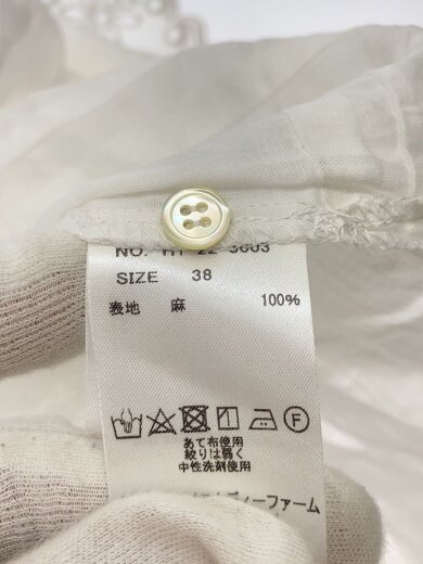 商品画像：Heriter/長袖ブラウス/38/リネン/WHT/H1-22-3003 4