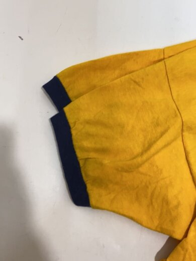 商品画像：70s/バータグ/リンガーT/Tシャツ/XL/コットン/YLW/肩穴有 4