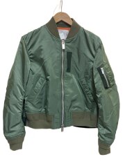 22AW/Nylon Twill Blouson/ボンバージャケット/1/ナイロン/KHK/SCW-065