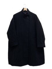 ウールブレンド スタンドカラーコート/FREE/ウール/BLK