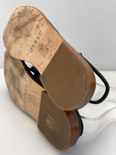 商品画像：フラットサンダル/36/BLK/フェイクレザー 4