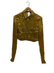 22SS/短丈/長袖シャツ/38/GLD/無地/RP01B4241-J