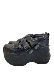 SANMARU/厚底ローカットスニーカー/24.5cm/BLK