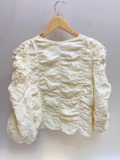 画像：UNITED ARROWSワッシャーシャーリング2WAYブラウス/one/ポリエステル/CRM/1516-263-14262