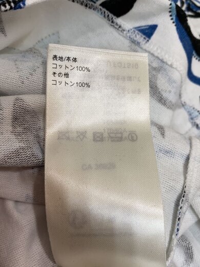 商品画像：3Dマヒナ モノグラムTシャツ/S/コットン/ホワイト×ブルー/総柄/RW241WW CUU FQTS10 4