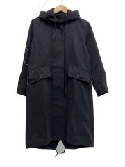 比翼モッズコート/1/コットン/ブラック/595-6210510