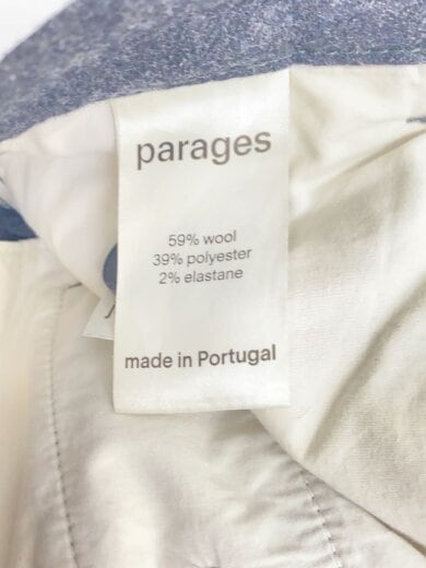 商品画像：PARAGES/パハージ/2タック/スラックスパンツ/32/ウール/GRY/無地 5