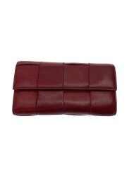 カセット/マキシイントレチャート/フラップ ロングウォレット/長財布/レザー/RED