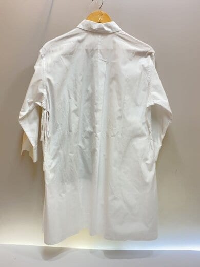 商品画像：レイヤードデザイン/ロングシャツ/シャツワンピース/1/コットン/WHT/NX-B05-001 2