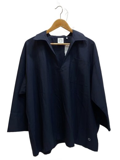 商品画像：スキッパーシャツ/1/ポリエステル/NVY/無地/OR-B0419 1