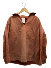 70s/筆記体タグ/フィッシャーマン/スモック/スキッパー/XL/コットン/ORN/無地