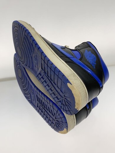 商品画像：AIR JORDAN 1 MID/エアジョーダン 1 ミッド/ブラック/554724-068/US9/BLU 4