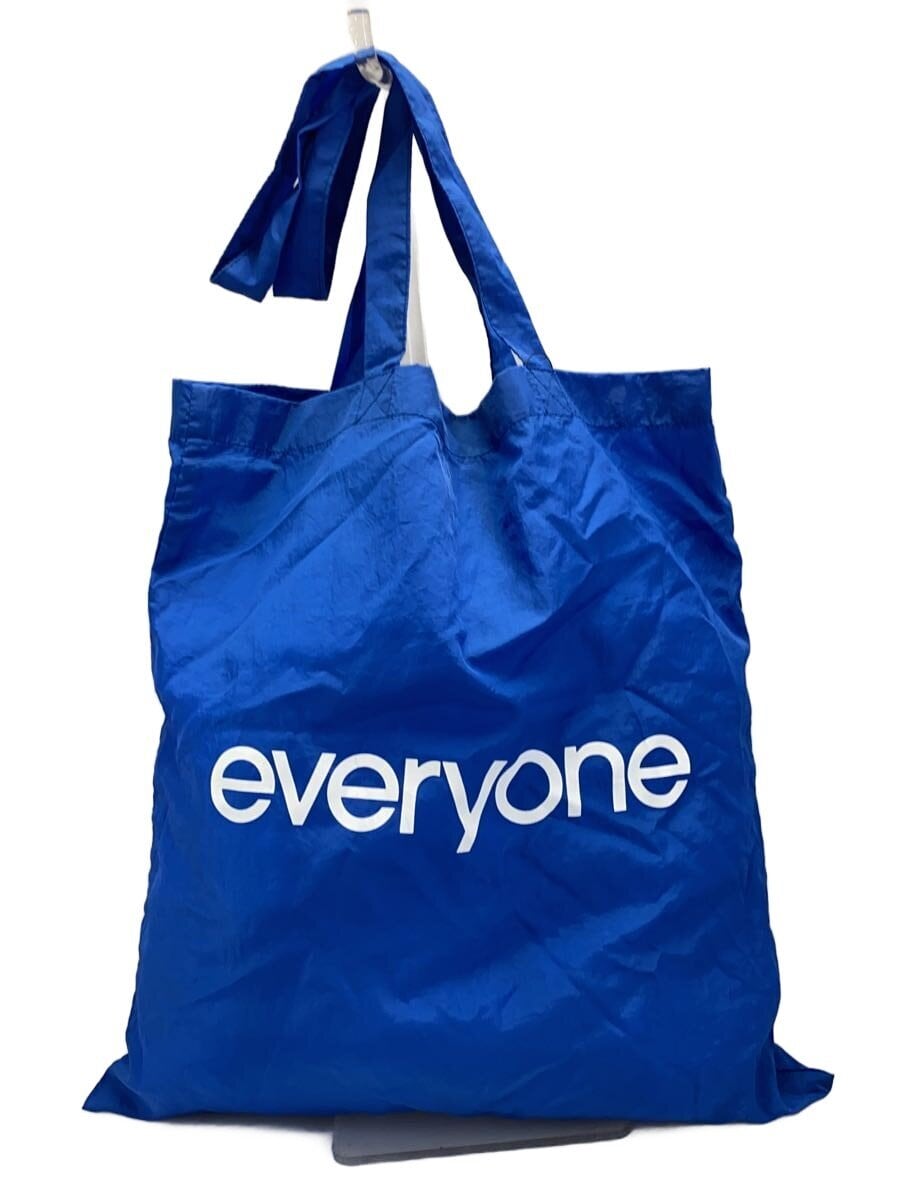 everyone / NYLON LOGO TOTEBAGトートバッグ/ナイロン/BLU/無地/EV23-ACC05