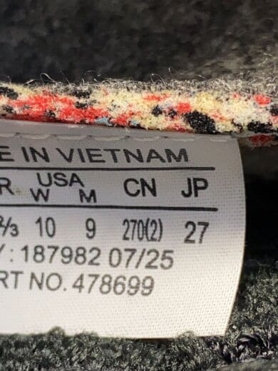 商品画像：25AW/SNOWCLOG CORDUROY/ローカットスニーカー/27cm/BLK/コーデュロイ/478699 5