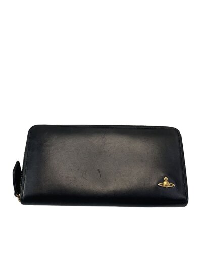 画像：Vivienne Westwood長財布/レザー/BLK/無地/メンズ1