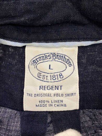 商品画像：REGENT/BD/長袖シャツ/L/リネン/NVY/無地 3