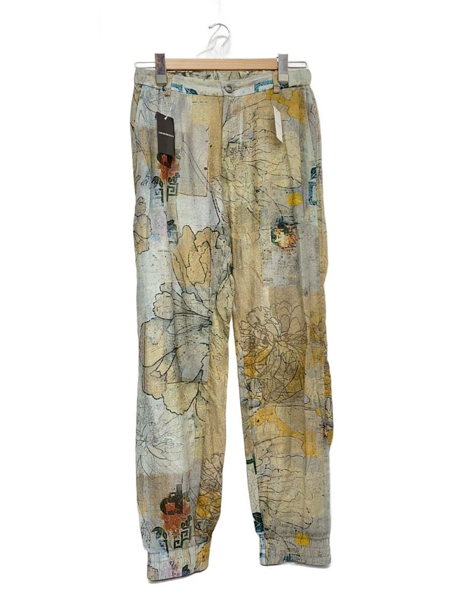 EMPORIO ARMANI / タグ付属/シルク混/ボトム/46/コットン/マルチカラー/プリント/I1P950